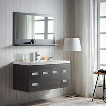 Load image into Gallery viewer, Alpha Floating / Wall Mounted Bathroom Vanity with Acrylic Sink