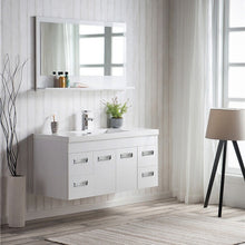 Load image into Gallery viewer, Alpha Floating / Wall Mounted Bathroom Vanity with Acrylic Sink