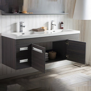 Alpha Floating / Wall Mounted Bathroom Vanity with Acrylic Sink