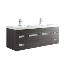 Load image into Gallery viewer, Alpha Floating / Wall Mounted Bathroom Vanity with Acrylic Sink