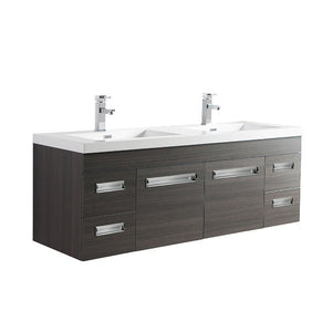 Alpha Floating / Wall Mounted Bathroom Vanity with Acrylic Sink