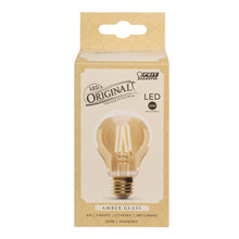 Load image into Gallery viewer, AT19 Vintage LED Light Bulb, 4 Watts, E26, Amber Glass, Dimmable, Decorative Bulb