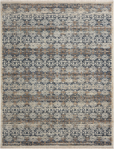 Aurora Indigo/Sand Multi-Colored 7 ft. 7 in. x 10 ft. Area Rug