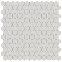 Load image into Gallery viewer, 1 In Hexagon Soho Halo Grey Matte Glazed Porcelain Mosaic