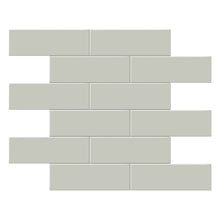 Load image into Gallery viewer, 2 x 6 in. Soho Soft Sage Brick Matte Glazed Porcelain Mosaic