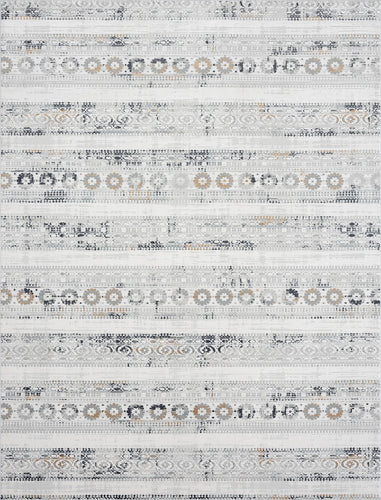 Bliss by N Natori Le Souk Gray 7 ft. 6 in. x 9 ft. 6 in. Area Rug