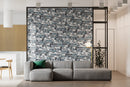 Load image into Gallery viewer, 12 x 12 inch Glass Mosaic Tile with Blue Color and Glossy Finish