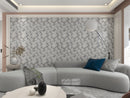 Load image into Gallery viewer, 11 x 9 inch Glass mosaic Tile with Smoky Silver Color and Glossy Finish