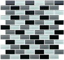 Load image into Gallery viewer, 12 x 12 inch Glass Mosaic Tile with Mix Color and Glossy Finish