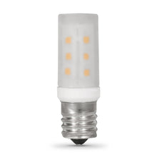 Load image into Gallery viewer, T8 LED Light Bulb with Intermediate E17 base, Clear, 3000K, 180 Lumens, 270 Lumens, Desk Lamp Bulb