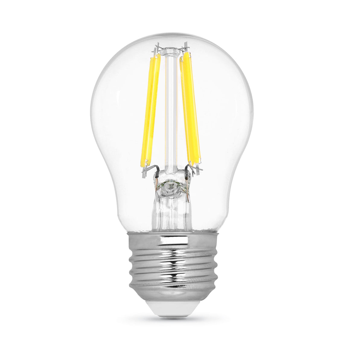 A15 LED Light Bulbs, E26, Filament, Dimmable, Crystal Clear, Decorative, Medium Base, 2 Pack