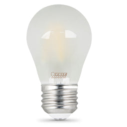 A15 LED Light Bulbs, E26, Filament, Dimmable, Frosted, Medium Base, Decorative Bulb, 2 Pack