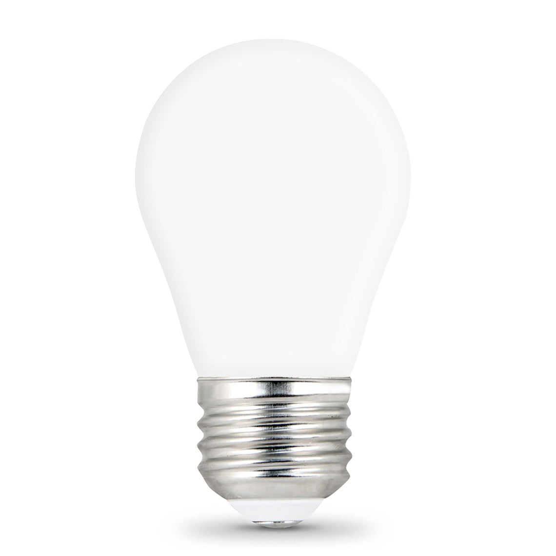A15 LED Light Bulbs, Filament, E26 Base, White, Dimmable, Frosted, 2 Pack