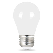 Load image into Gallery viewer, A15 LED Light Bulbs, Filament, E26 Base, White, Dimmable, Frosted, 2 Pack
