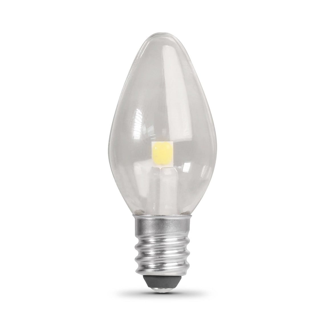 C7 LED Night Light Bulb, 7 Watt, Candelabra base, E12, 4000k