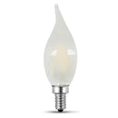 Load image into Gallery viewer, LED Lights Bulb, Candelabra Base, Filament, Clear, Frosted, Decorative Chandelier Bulb, Torpedo, Flame, 2 Packs