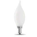 Load image into Gallery viewer, LED Lights Bulb, Candelabra Base, Filament, Clear, Frosted, Decorative Chandelier Bulb, Torpedo, Flame, 2 Packs
