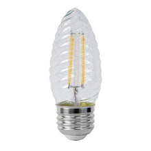 Load image into Gallery viewer, LED Light Bulb, 60Watt, F15 , E26, Glass Filament, Post Lantern Bulb, 500 Lumens