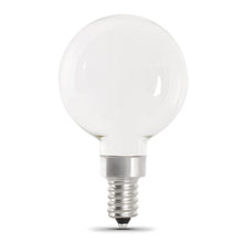 Load image into Gallery viewer, G25 Globe LED Light Bulbs, E26, Candelabra, Filament, Dimmable, Clear, Decorative Bulb, White, G161/2, 2 Pack