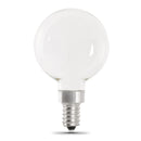 Load image into Gallery viewer, G25 Globe LED Light Bulbs, E26, Candelabra, Filament, Dimmable, Clear, Decorative Bulb, White, G161/2, 2 Pack