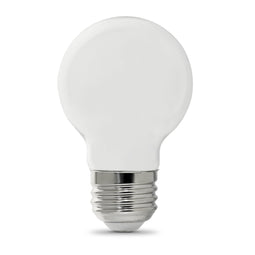 LED Light Bulbs Globe G25, E26, Decorative Bulb, Dimmable, Filament, G161/2, 2 Pack