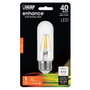 Load image into Gallery viewer, LED Light Bulb, 40W, E26, T10 Tubular, Filament , Medium Base, Clear, 410 Lumens, CEC Compliant