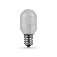 Load image into Gallery viewer, LED light bulb T6 Tubular, Clear, Candelabra Base, E12 Base, 3000K, 50 Lumens, Desk Lamp Bulb