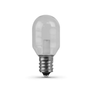 LED light bulb T6 Tubular, Clear, Candelabra Base, E12 Base, 3000K, 50 Lumens, Desk Lamp Bulb