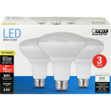 Load image into Gallery viewer, BR30 LED Light Bulb, 9.5 Watts, E26, Non-Dimmable, Frosted, 650 Lumens, 5000K