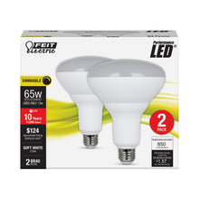 Load image into Gallery viewer, BR40 LED Light Bulbs, 13 Watts, E26, Frosted, 850 Lumen, Dimmable 2 Pack