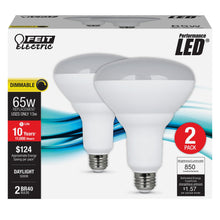 Load image into Gallery viewer, BR40 LED Light Bulbs, 13 Watts, E26, Frosted, 850 Lumen, Dimmable 2 Pack