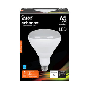 BR40 LED Light bulbs, 9.4 Watts, E26, Dimmable, 850 lumens, 2700K