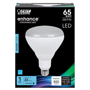 BR40 LED Light Bulb, 9.4 Watts, E26, Dimmable, 850 Lumens, 5000K, Track & Recessed Lighting