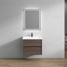 Load image into Gallery viewer, Luxury Kingdom Floating / Wall Mounted Bathroom Vanity With Acrylic Sink, Farmhouse Bath Vanity W/ Storage Cabinet