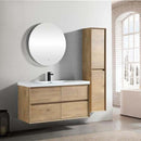 Load image into Gallery viewer, Luxury Kingdom Floating / Wall Mounted Bathroom Vanity With Acrylic Sink, Farmhouse Bath Vanity W/ Storage Cabinet