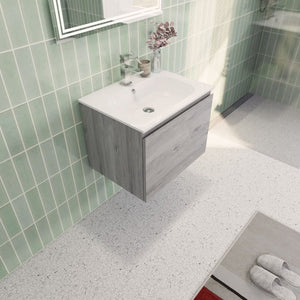 Aipo Floating / Wall Mounted Bathroom Vanity with Acrylic Sink