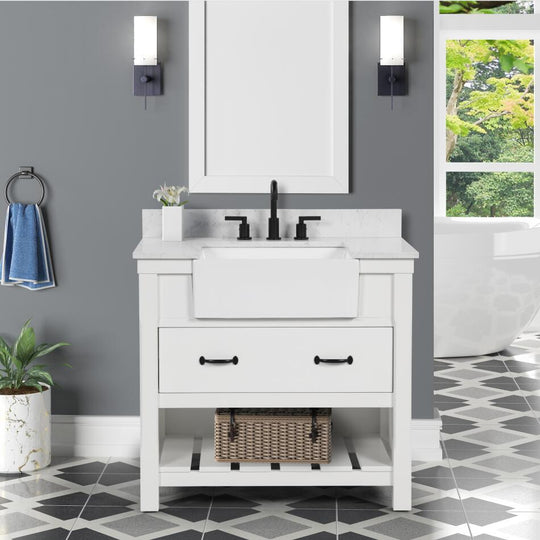 Bathroom Vanities With Sink - Premium Farmington Family