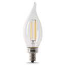 Load image into Gallery viewer, LED Light Bulbs, Candelabra Base, E12, Dimmable, Decorative Chandelier Bulb, Filament Clear Glass, 6 Pack