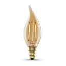 Load image into Gallery viewer, Vintage LED Light Bulb, 3.5 Watts, Candelabra E12, Flame Tip, Amber glass, 200 Lumens, 2100K, Decorative Bulb