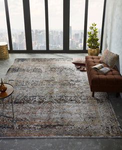 Camilla Greys/Browns 5 ft. 3 in. x 7 ft. 6 in. Area Rug