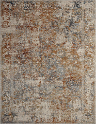 Camilla Indigo/Rust Tones Multi-Colored 5 ft. 3 in. x 7 ft. 6 in. Area Rug