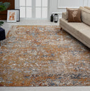 Load image into Gallery viewer, Camilla Rust Tones/Indigo Multi-Colored 7 ft. 9 in. x 10 ft. Area Rug