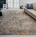 Load image into Gallery viewer, Camilla Blues/Rust Tones Multi-Colored 7 ft. 9 in. x 10 ft. Area Rug