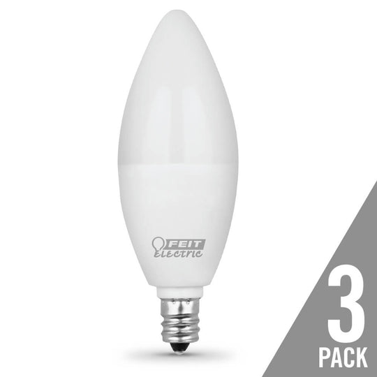 LED Light Bulbs, 4.5 Watts, E12, Torpedo Tip Shape, 300 Lumens, 3000K Non-Dimmable