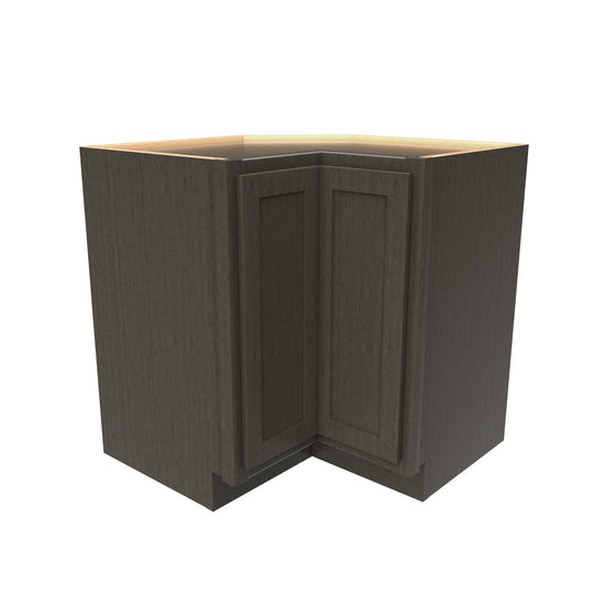 Elegant Smoky Grey - Lazy Suzan Corner Base Cabinet | 33"W x 34.5"H x 24"D