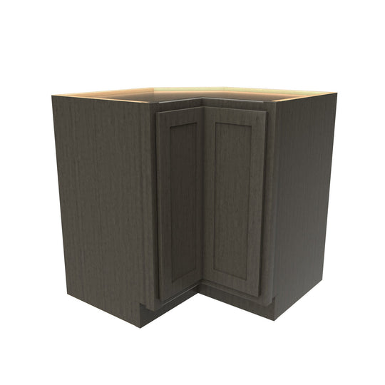 Elegant Smoky Grey - Lazy Suzan Corner Base Cabinet | 33"W x 34.5"H x 24"D