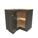 Load image into Gallery viewer, Elegant Smoky Grey - Lazy Suzan Corner Base Cabinet | 33&quot;W x 34.5&quot;H x 24&quot;D