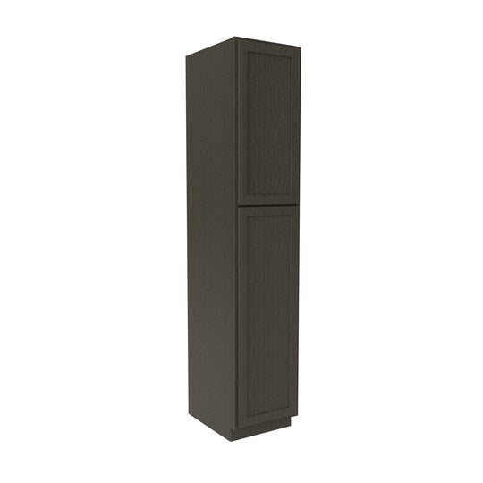 Elegant Smoky Grey - Utility Cabinet | 18"W x 90"H x 24"D