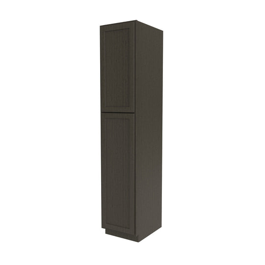 Elegant Smoky Grey - Utility Cabinet | 18"W x 90"H x 24"D
