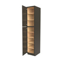 Load image into Gallery viewer, Elegant Smoky Grey - Utility Cabinet | 18&quot;W x 90&quot;H x 24&quot;D